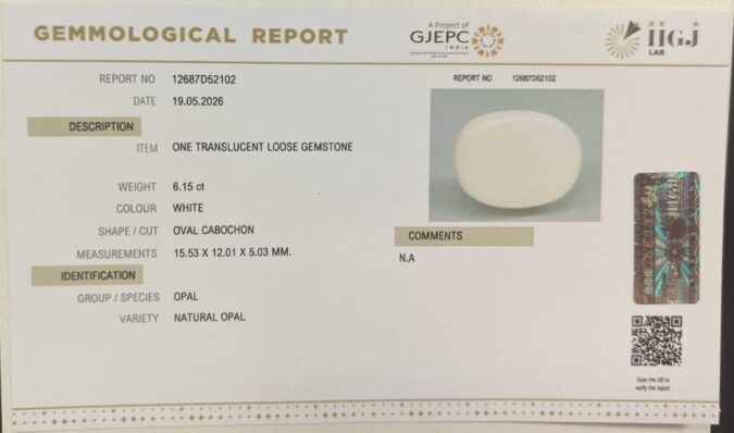 OPAL 6.15 Ct.