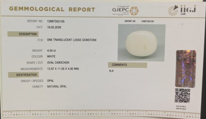 OPAL 4.54 Ct. OPAL 4.54 Ct.
