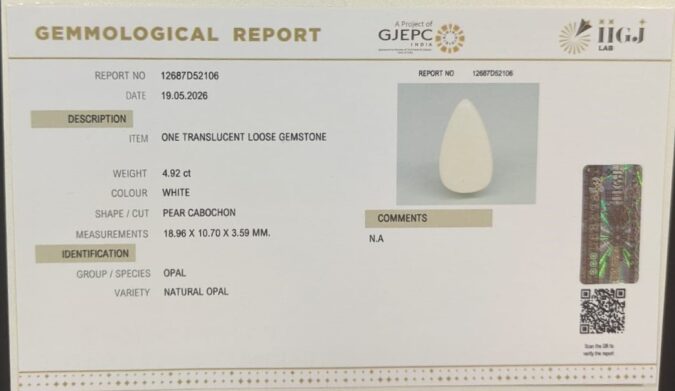 OPAL 4.92 Ct.
