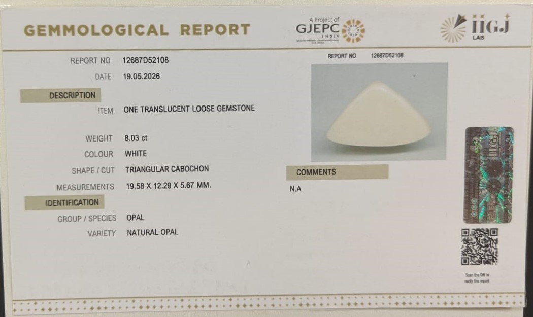 OPAL 8.03 Ct.