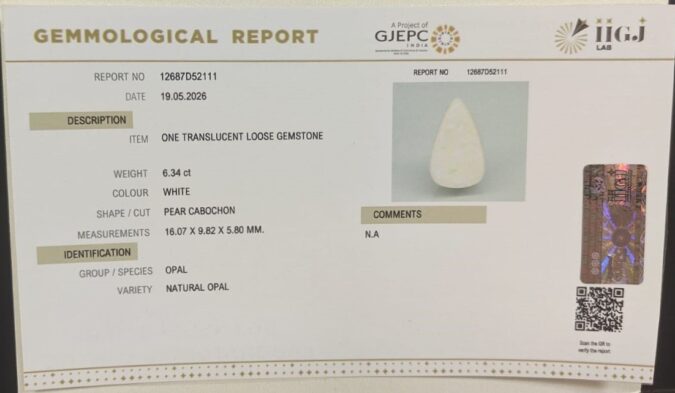 OPAL 6.34 Ct. OPAL 6.34 Ct.