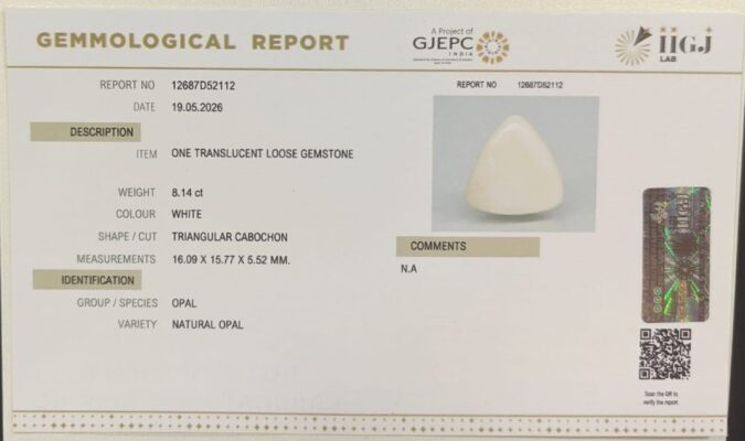 OPAL 8.14 Ct.