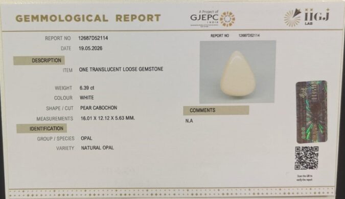 OPAL 6.39 Ct. OPAL 6.39 Ct.