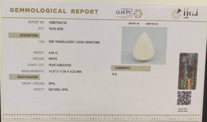 OPAL 4.04 Ct. OPAL 4.04 Ct.