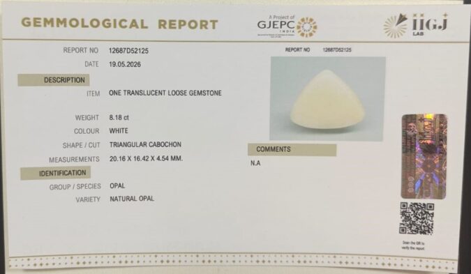 OPAL 8.18 Ct.