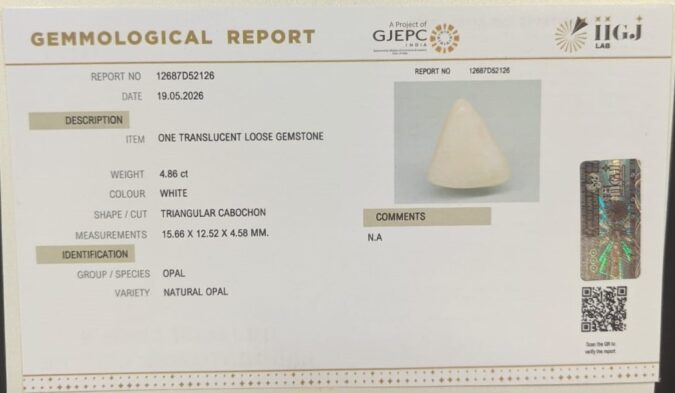 OPAL 4.86 Ct.