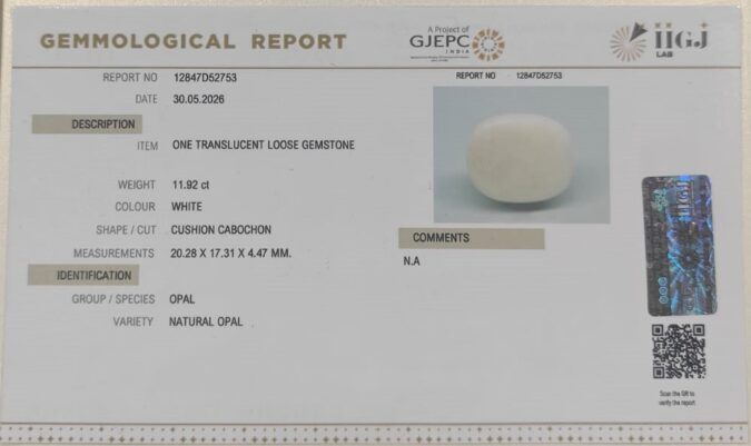 OPAL 11.92 Ct.