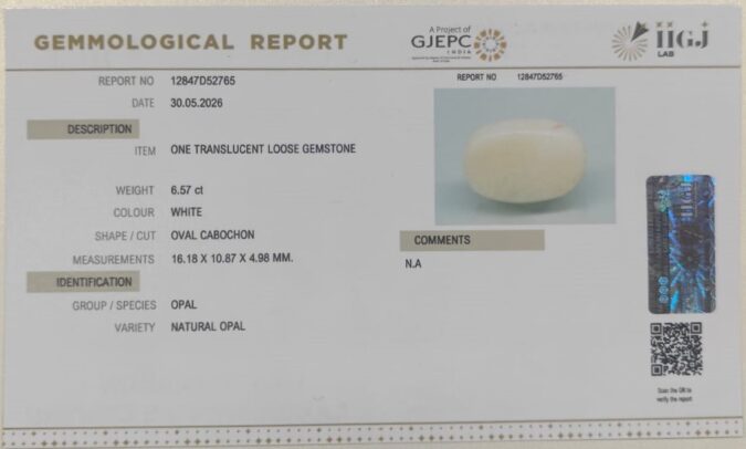 OPAL 6.57 Ct. OPAL 6.57 Ct.