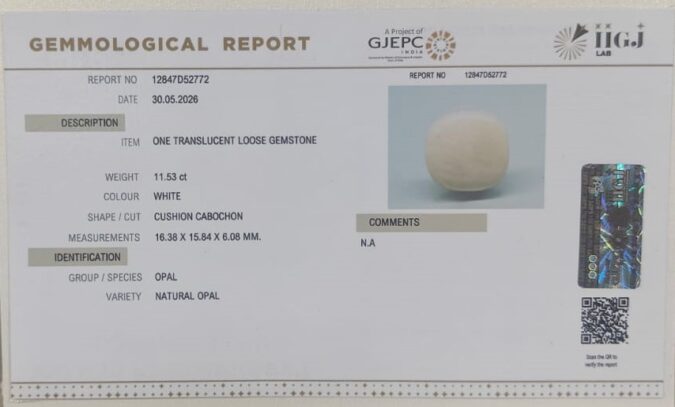 OPAL 11.53 Ct. OPAL 11.53 Ct.
