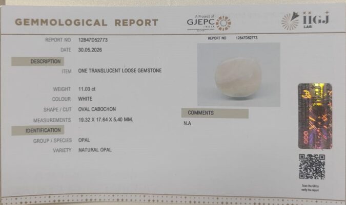 OPAL 11.03 Ct.