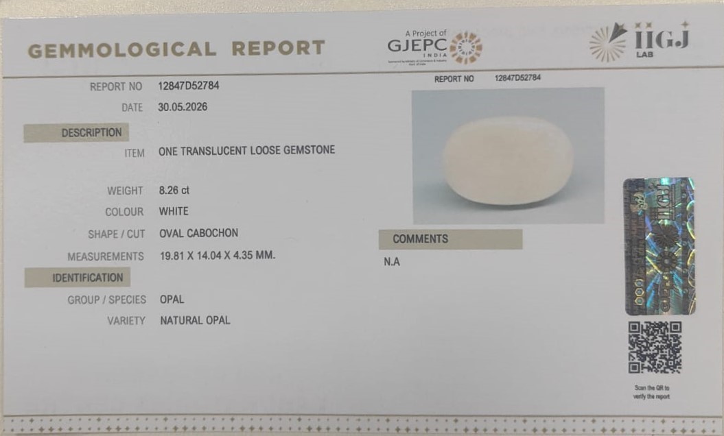 OPAL 8.26 Ct.