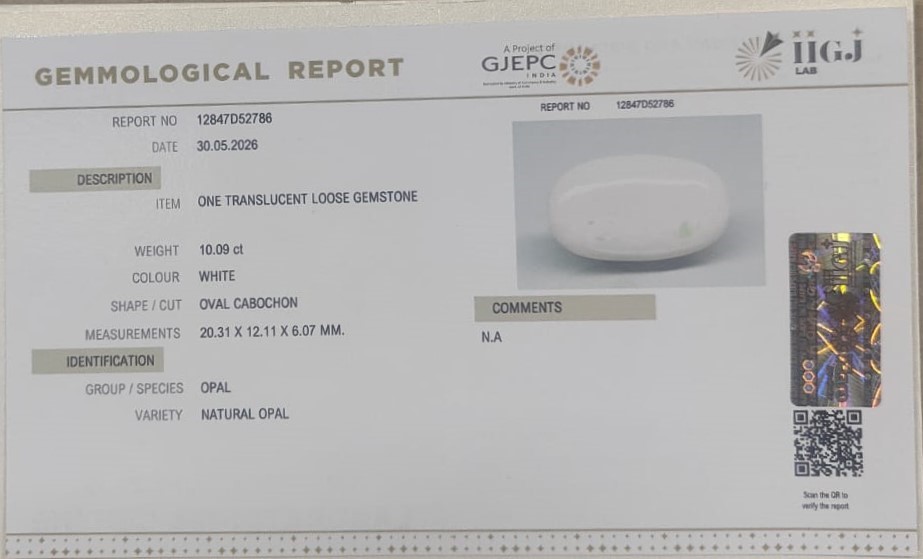 OPAL 10.09 Ct. OPAL 10.09 Ct.