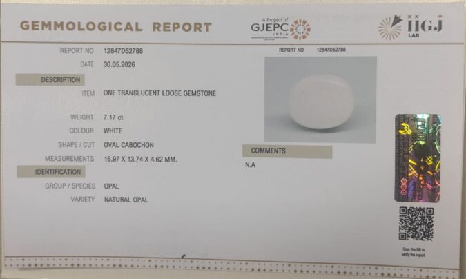 OPAL 7.17 Ct. OPAL 7.17 Ct.