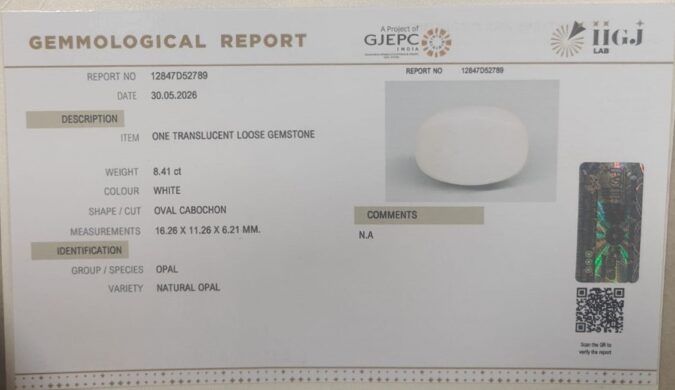OPAL 8.41 Ct.