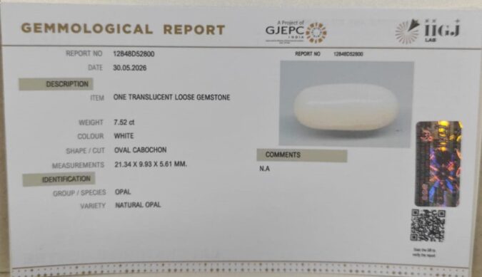 OPAL 7.52 Ct.