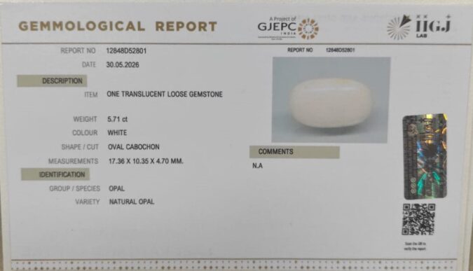 OPAL 5.71 Ct.