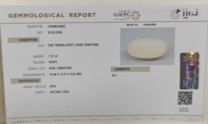 OPAL 7.21 Ct. OPAL 7.21 Ct.
