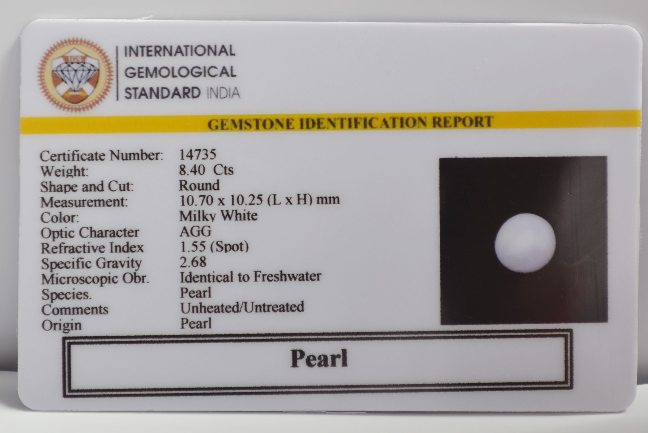 PRL7429K 2 PEARL 8.4 Ct.