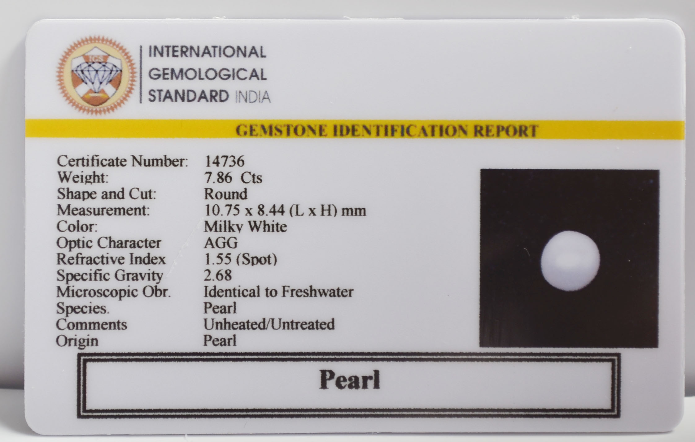 PRL7430K 2 PEARL 7.86 Ct.