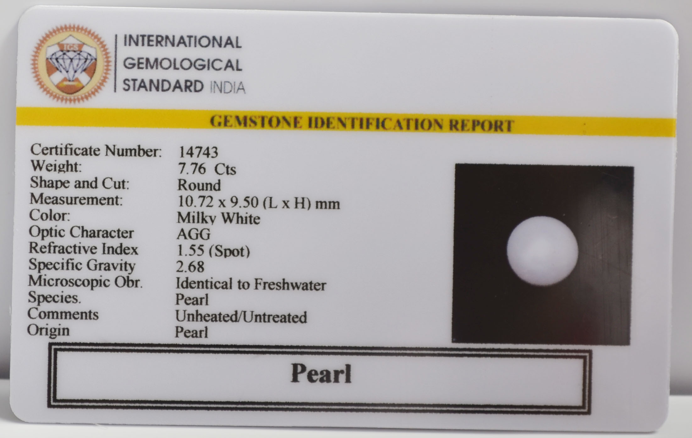 PRL7435K 2 PEARL 7.76 Ct.