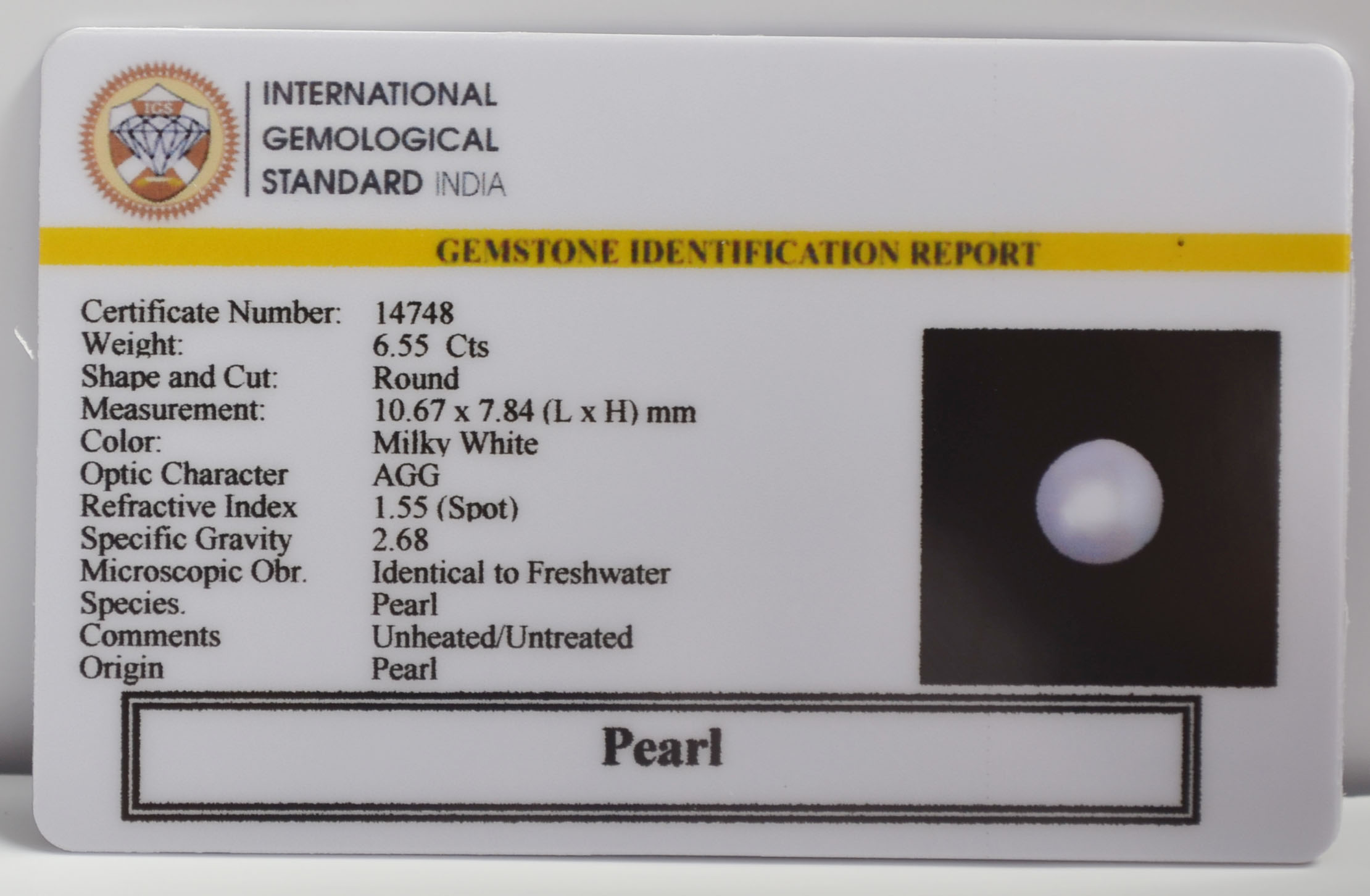PRL7439K 2 PEARL 6.55 Ct.