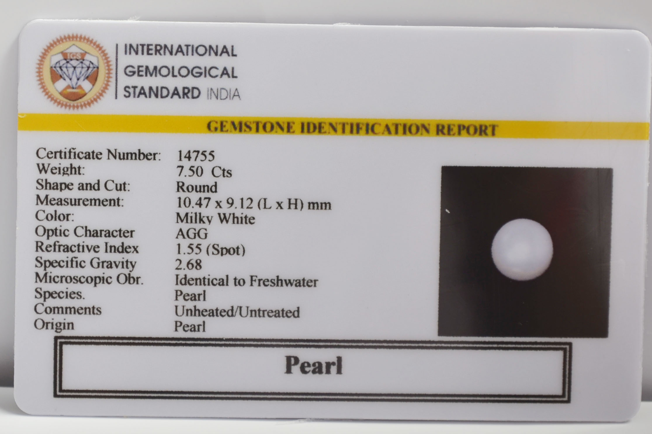PEARL 7.5 Ct. 3 PRL7445K 2 PEARL 7.5 Ct.