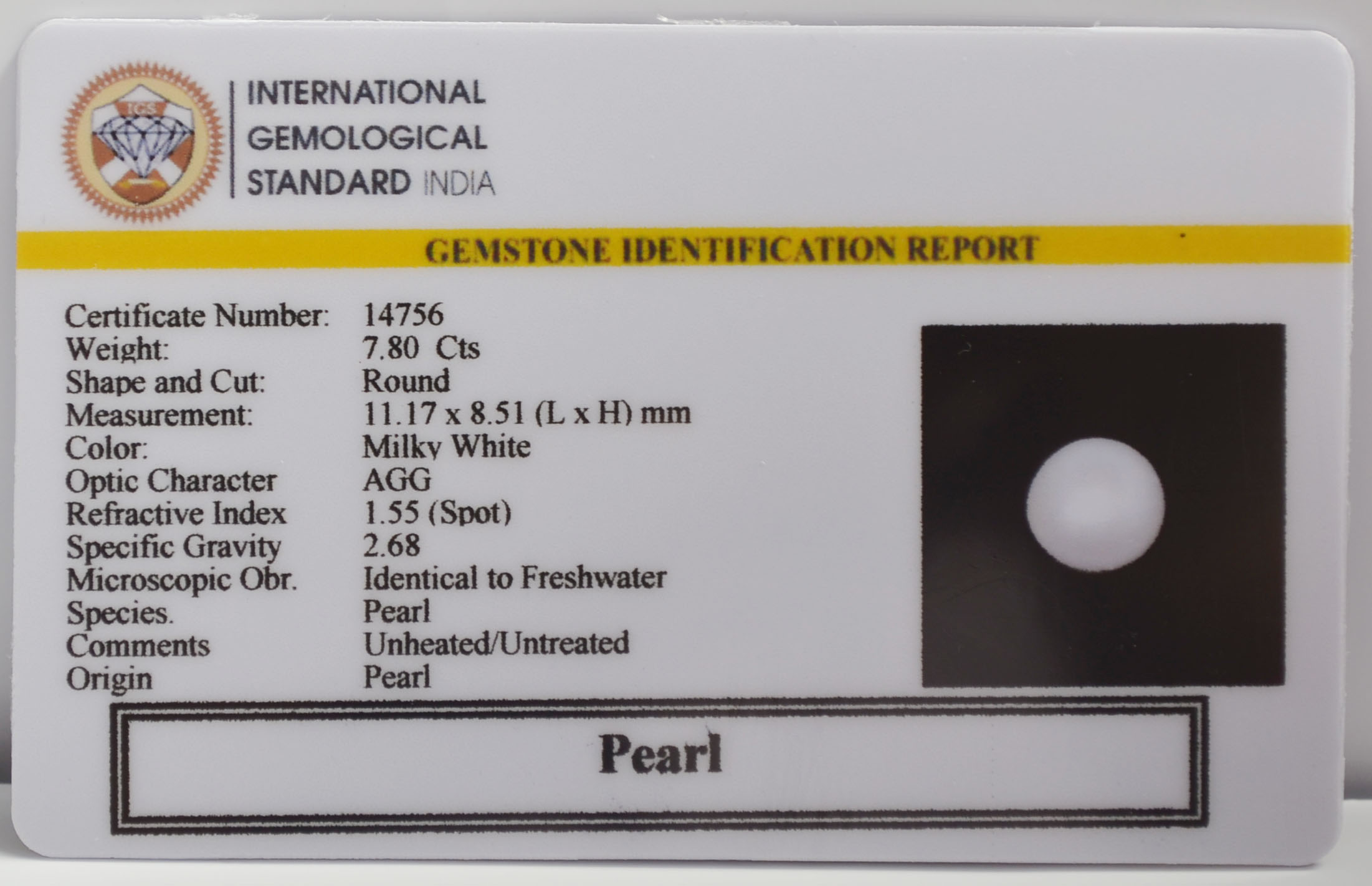 PEARL 7.8 Ct. 3 PRL7446K 2 PEARL 7.8 Ct.