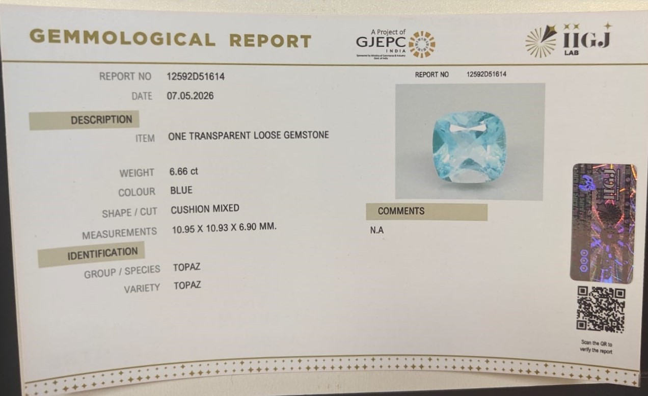 TPZ1432K 2 BLUE TOPAZ 6.66 Ct.