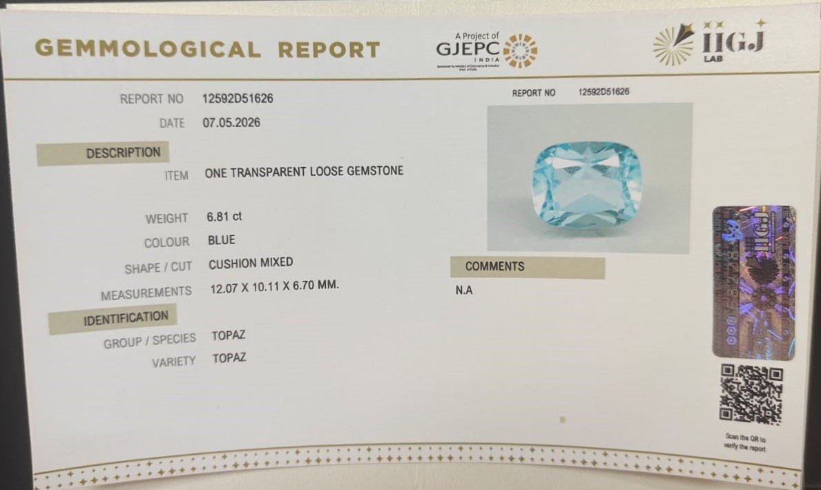 TPZ1438K 2 BLUE TOPAZ 6.81 Ct.