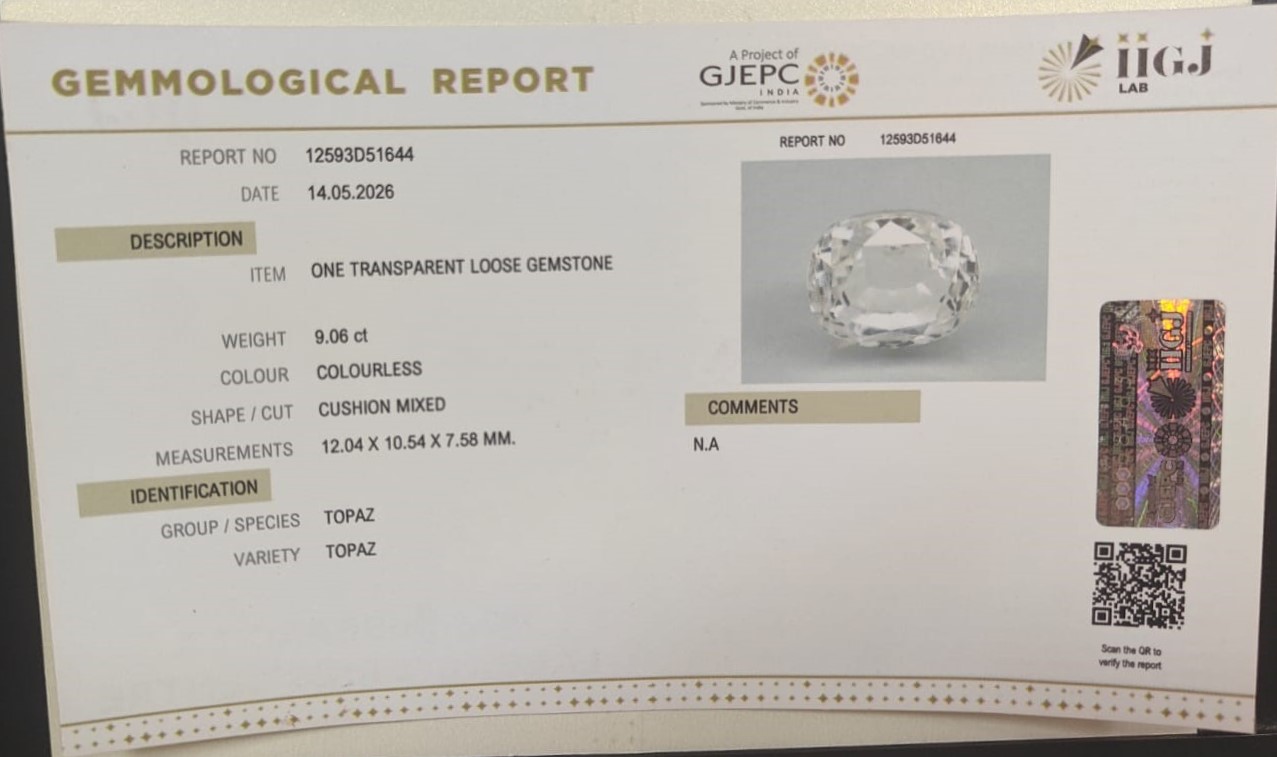 TOPAZ 9.06 Ct. 3 TPZ1456G 2 TOPAZ 9.06 Ct.