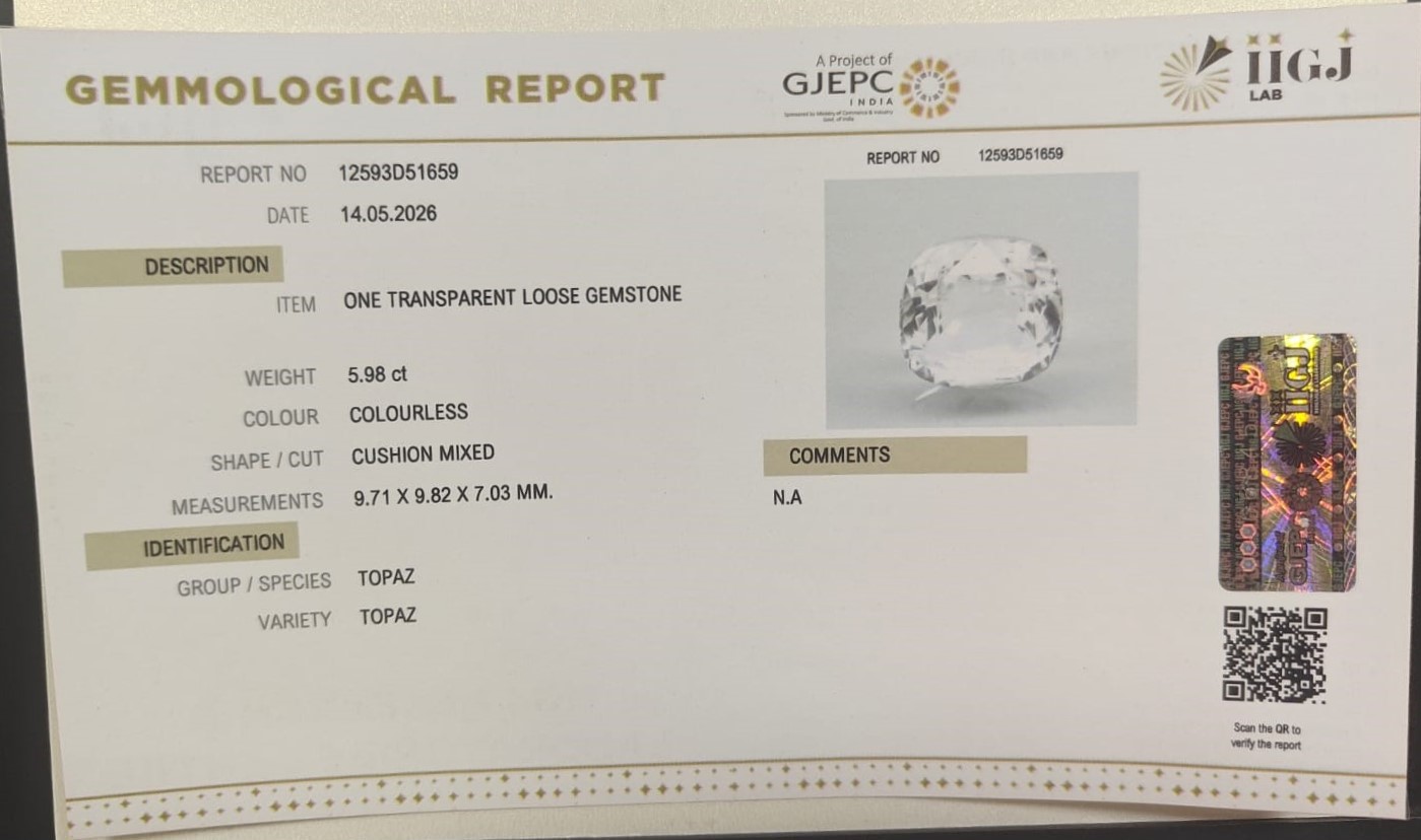TPZ1460G 2 TOPAZ 5.98 Ct.