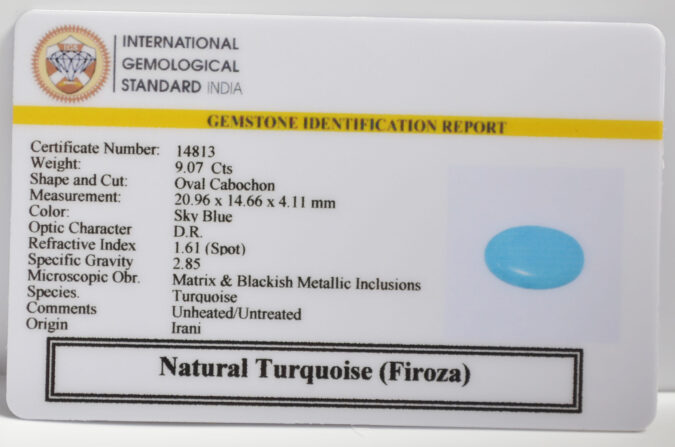 TURQUOISE 9.07 Ct. TURQUOISE 9.07 Ct.