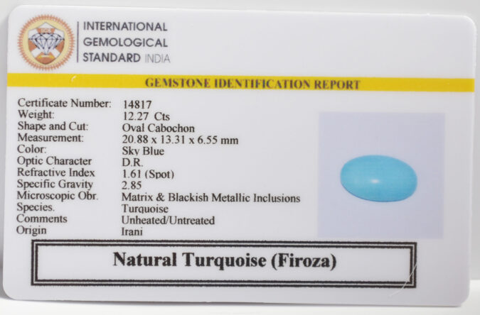TURQUOISE 12.27 Ct.