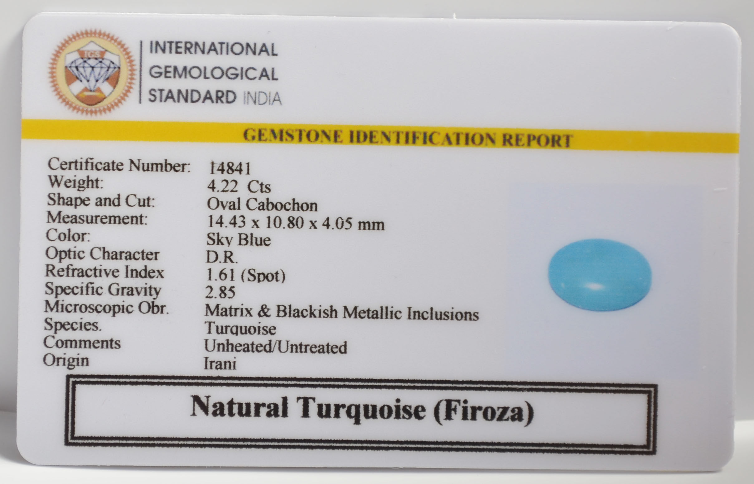 TUR2981K 2 TURQUOISE 4.22 Ct.