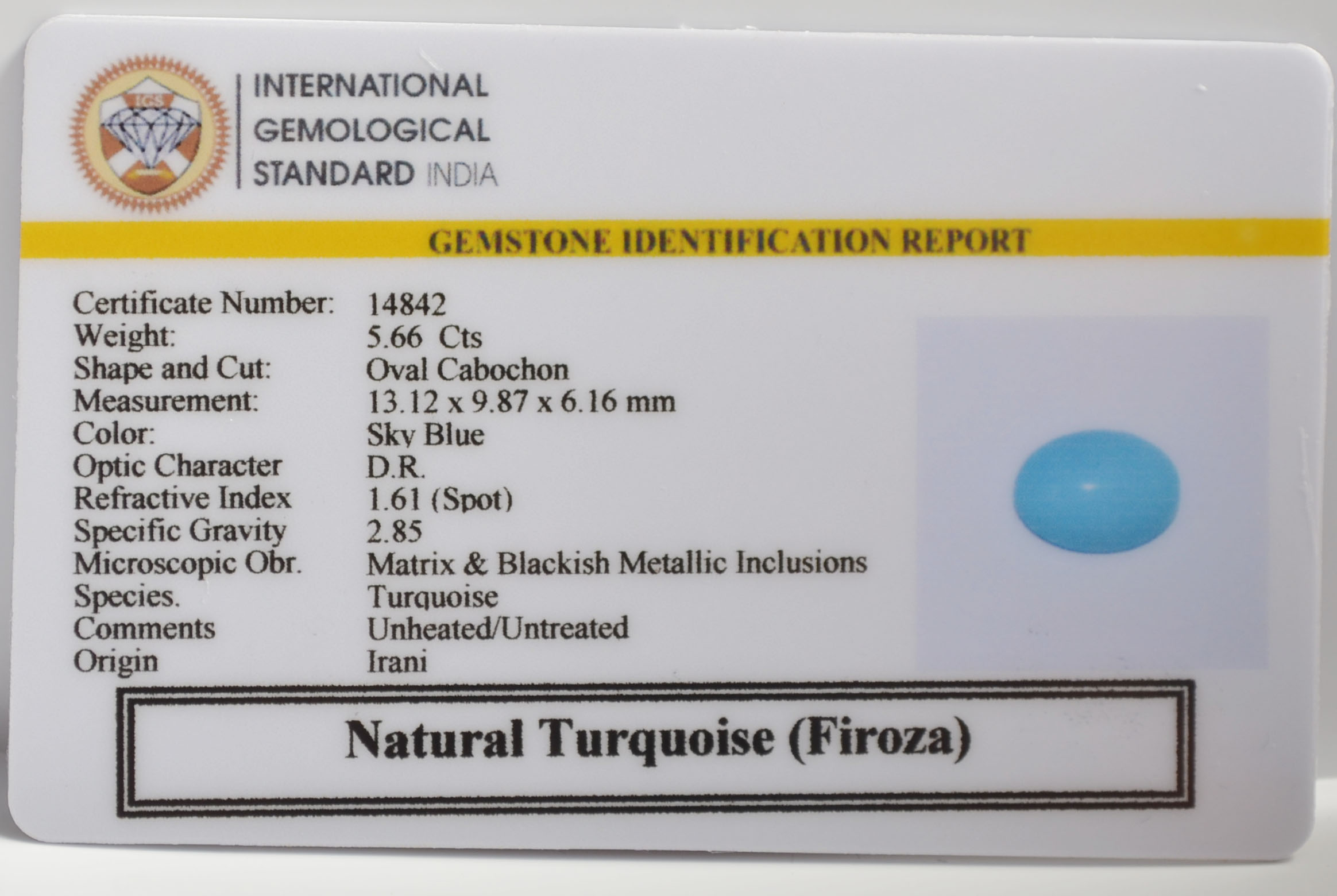 TUR2982K 2 TURQUOISE 5.66 Ct.