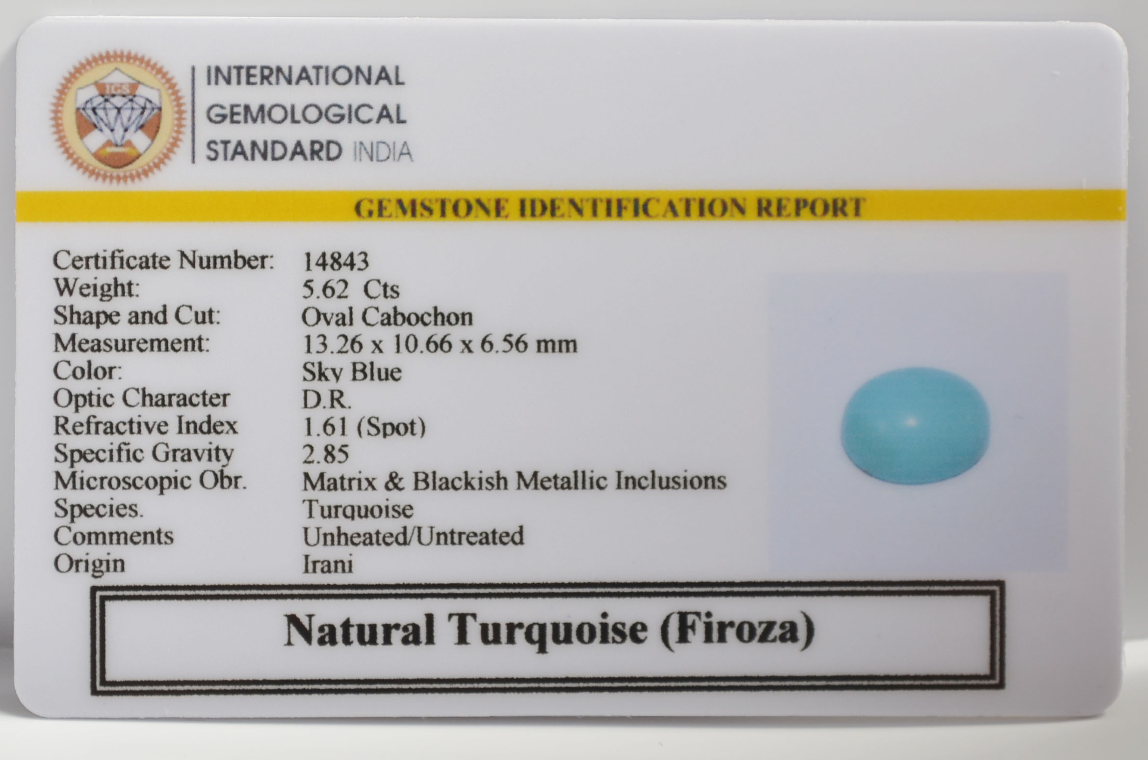 TUR2983K 2 TURQUOISE 5.62 Ct.