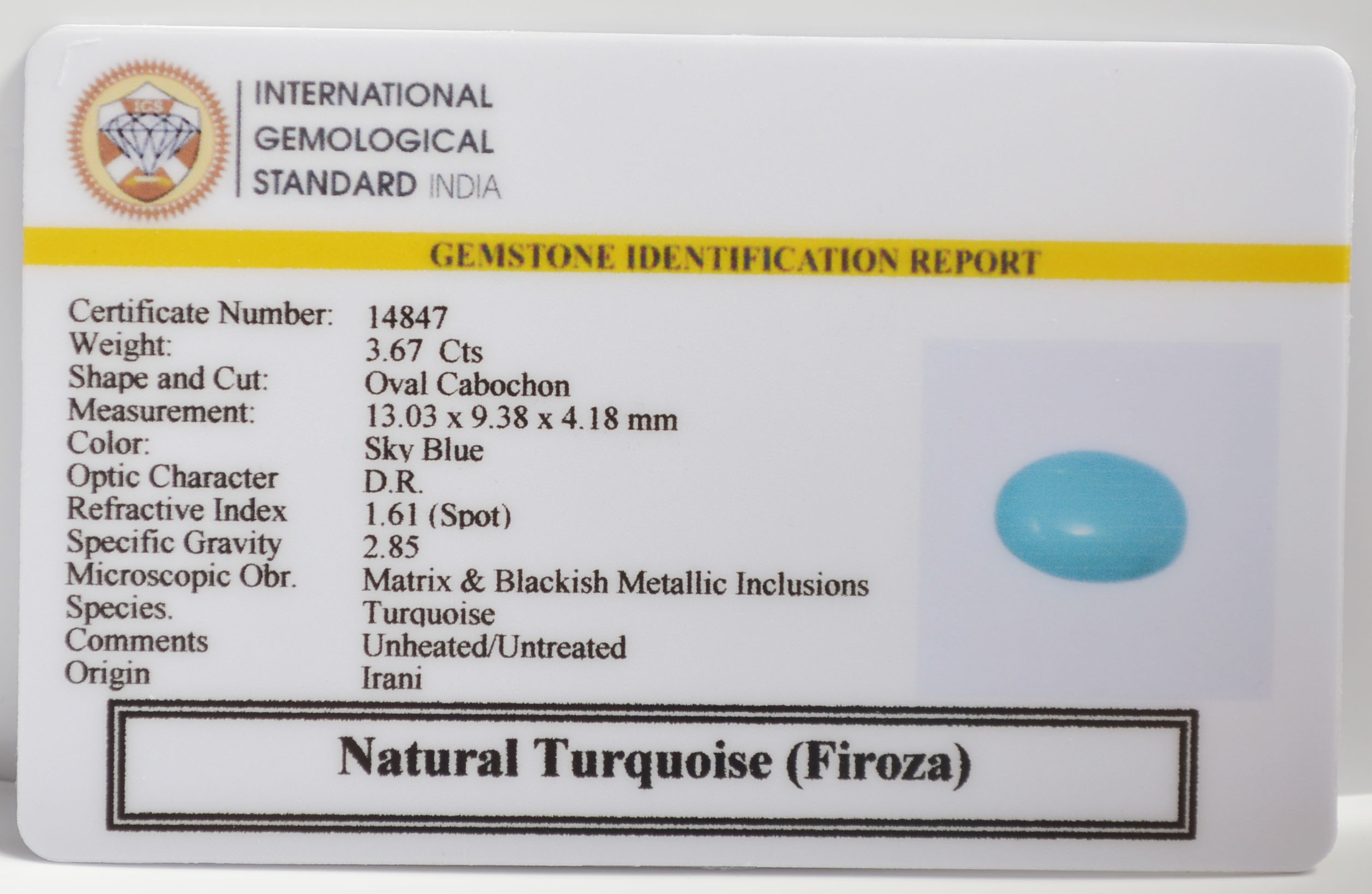 TUR2986K 2 TURQUOISE 3.67 Ct.
