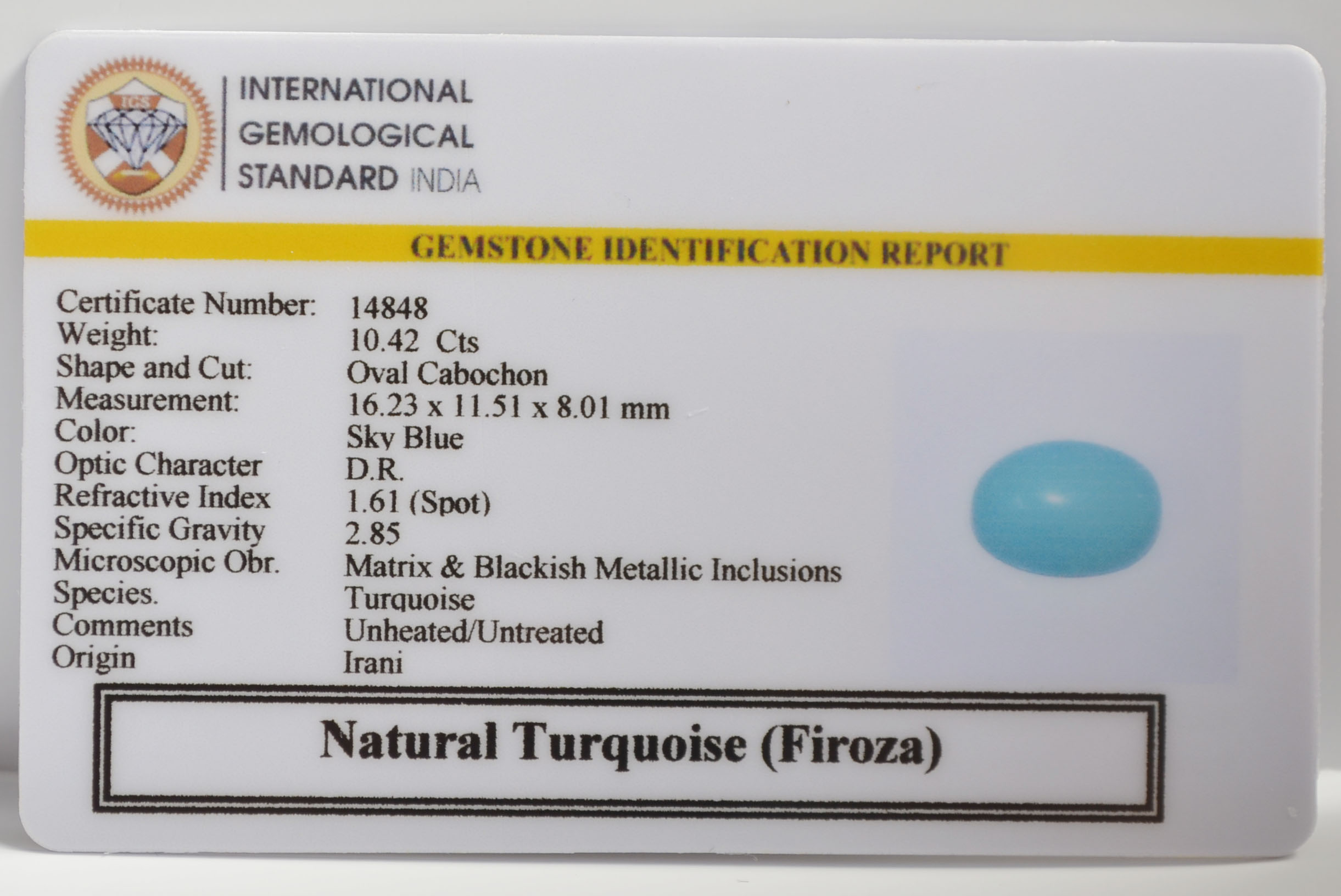 TUR2987K 2 TURQUOISE 10.42 Ct.