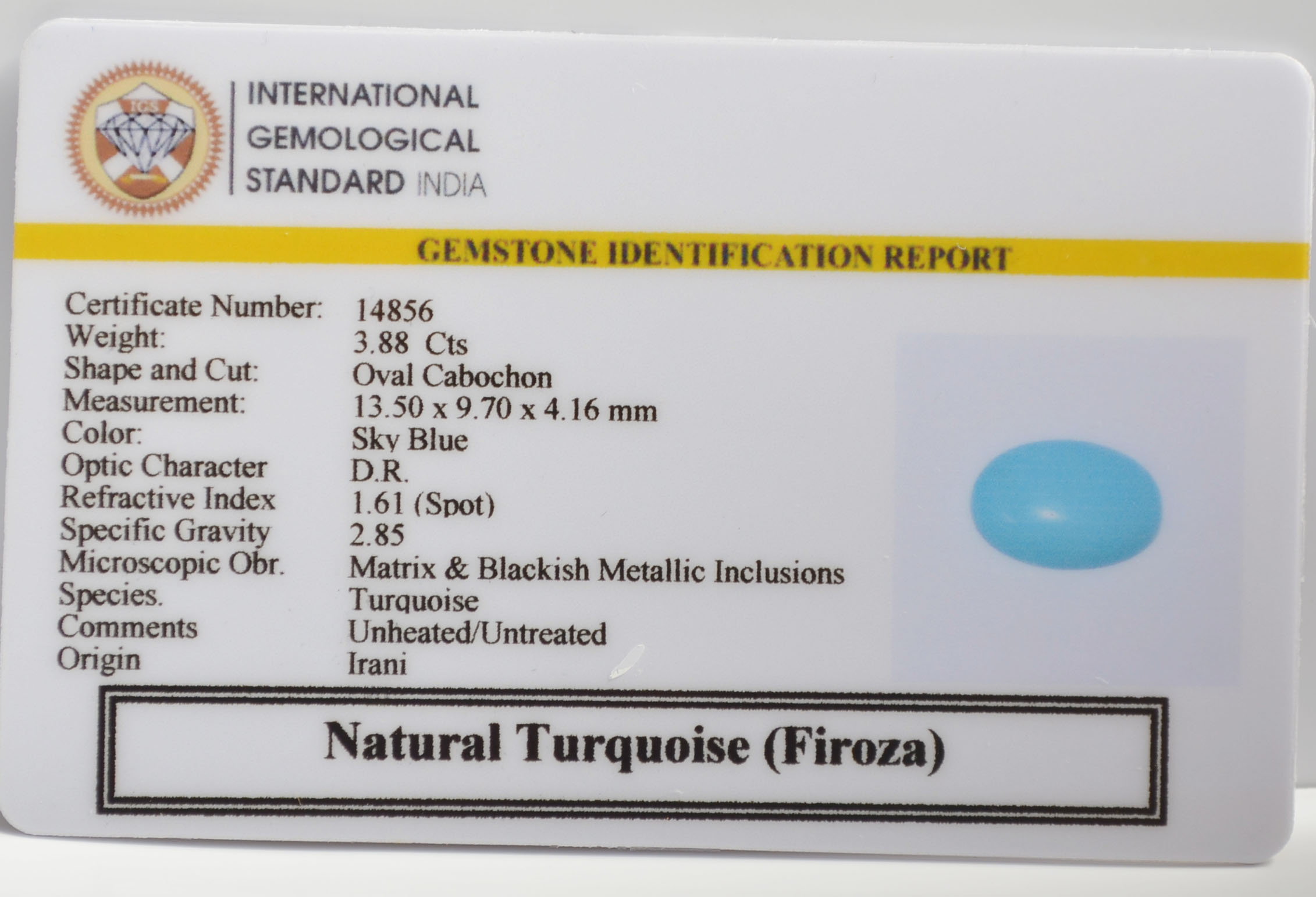 TUR2994K 2 TURQUOISE 3.88 Ct.