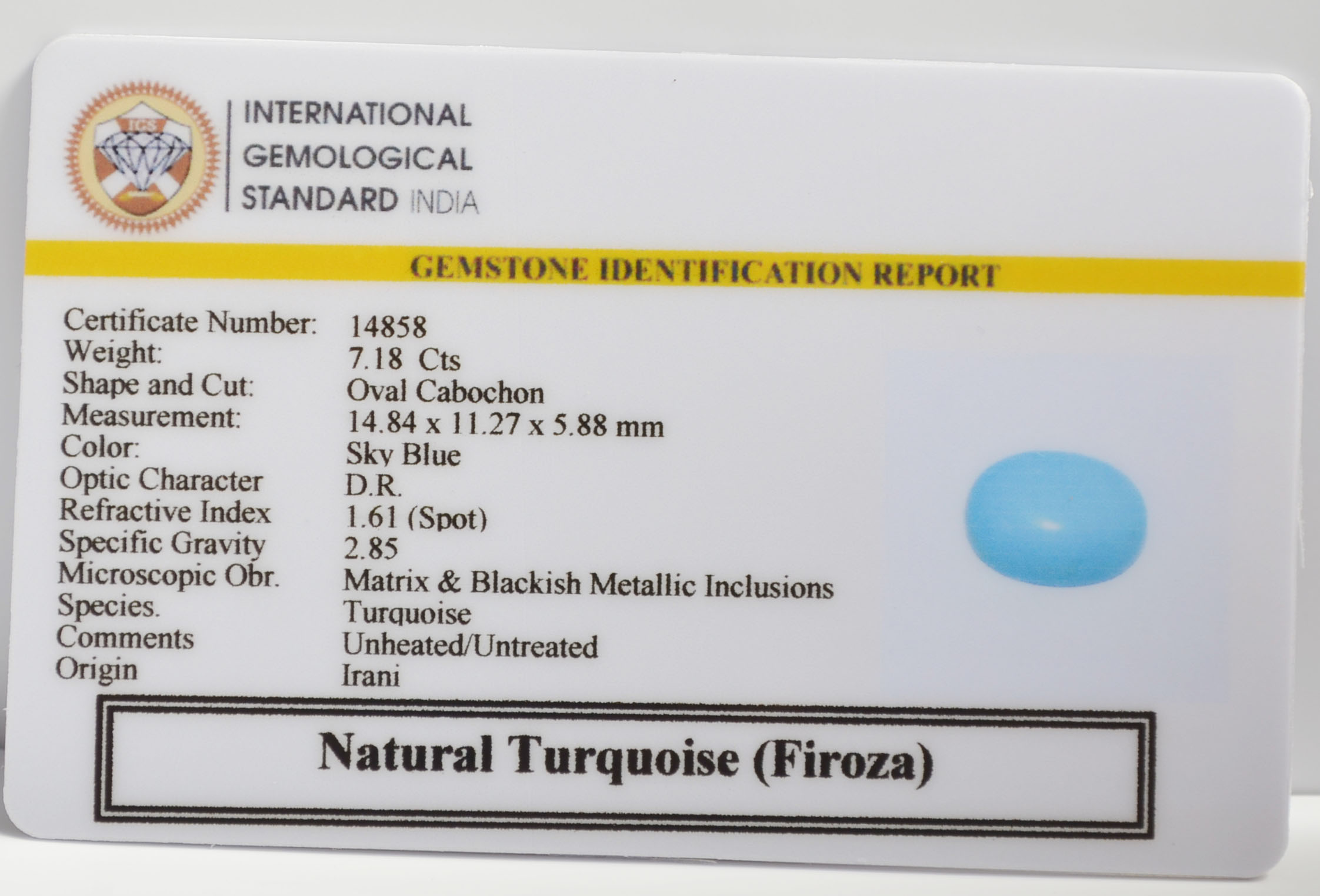 TUR2995K 2 TURQUOISE 7.18 Ct.