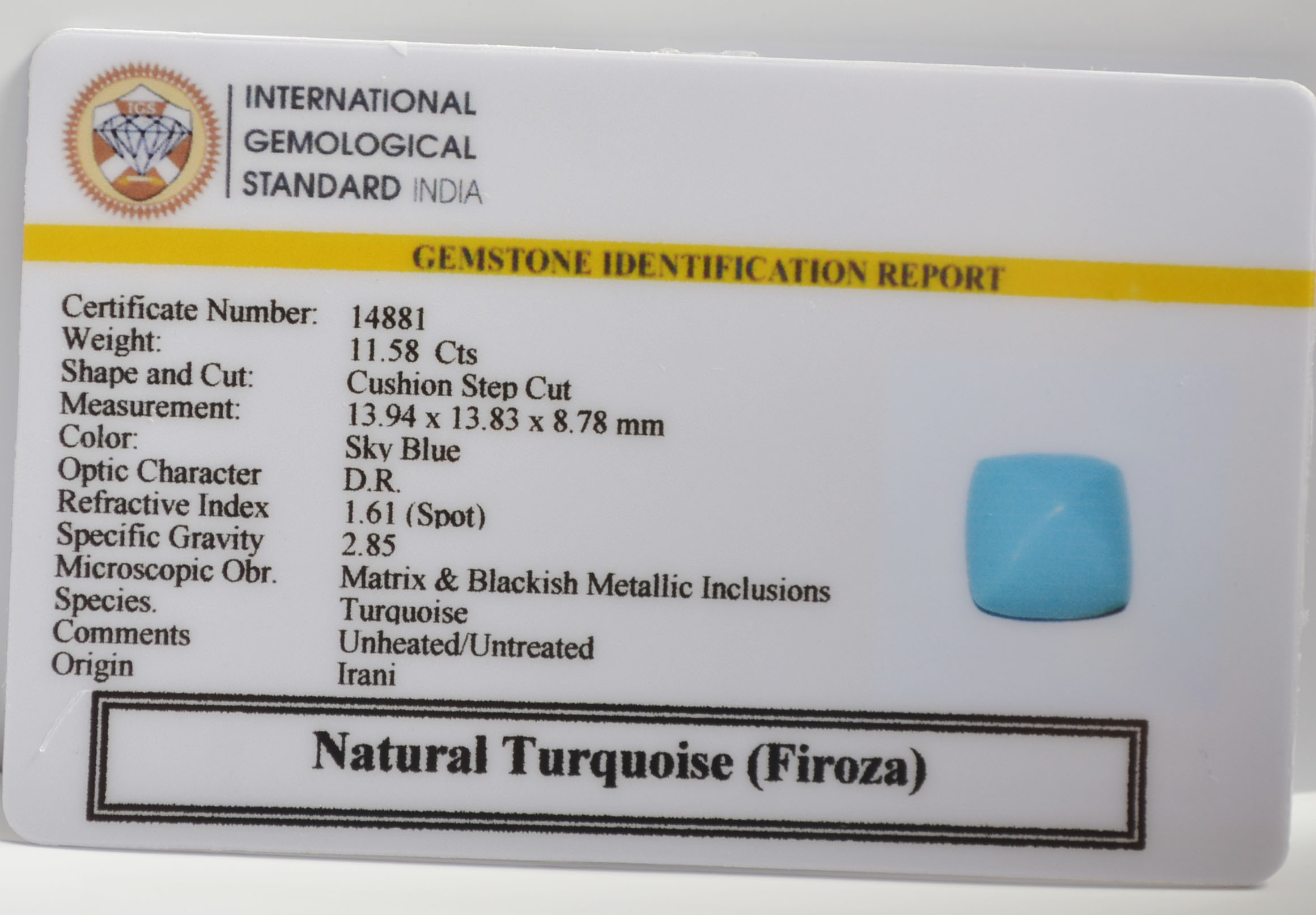 TUR3010K 2 TURQUOISE 11.58 Ct.