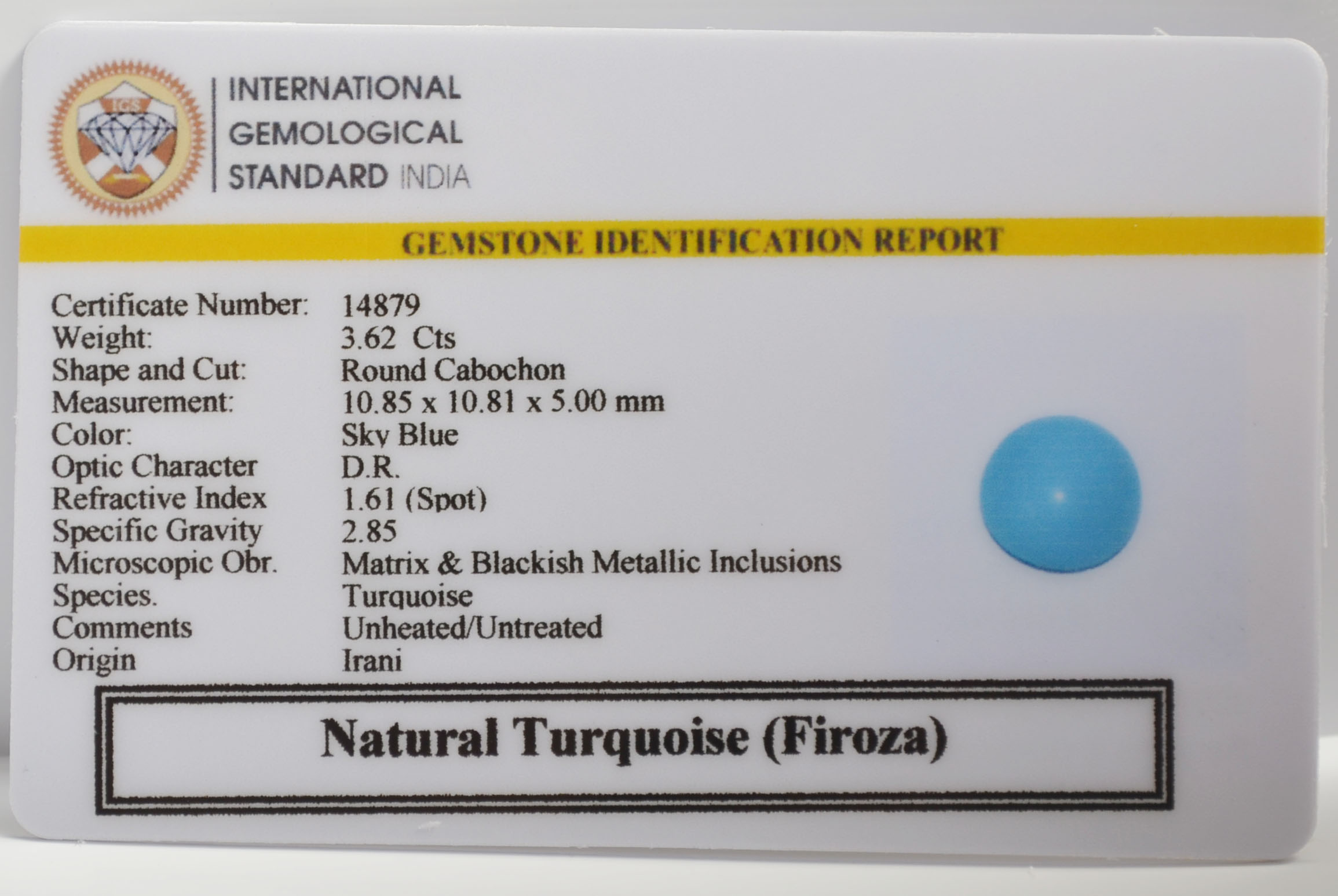 TUR3906G 2 TURQUOISE 3.62 Ct.