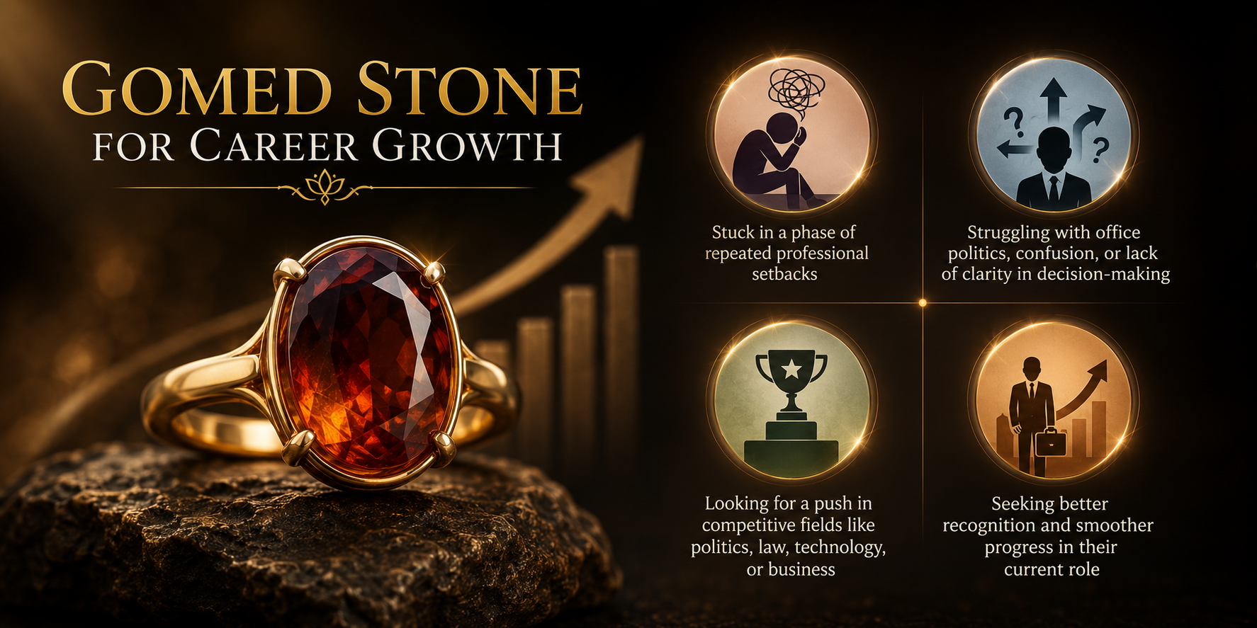 Gomed Stone for Career Growth