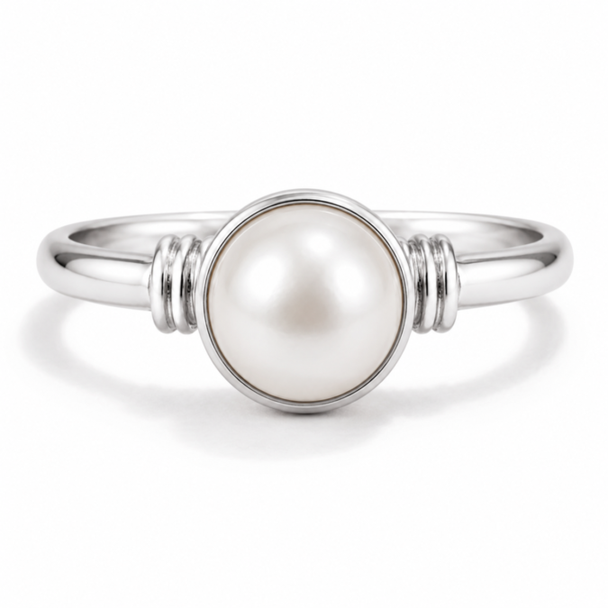 Pearl Ring Rs. 1490/- (Moti 5+Ratti) Pearl Ring Rs. 1490/- (Moti 5+Ratti)