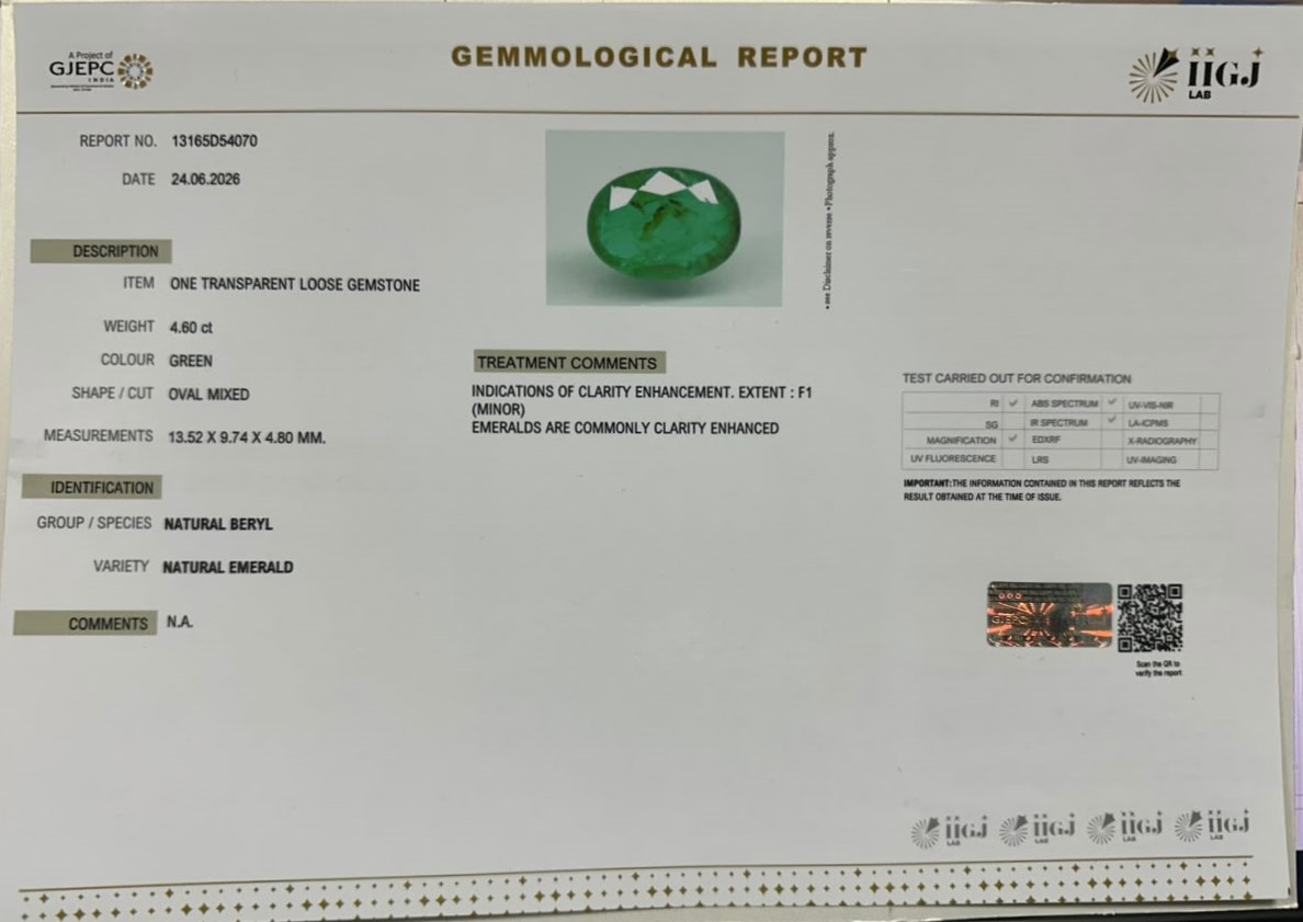 EMERALD 4.6 Ct.