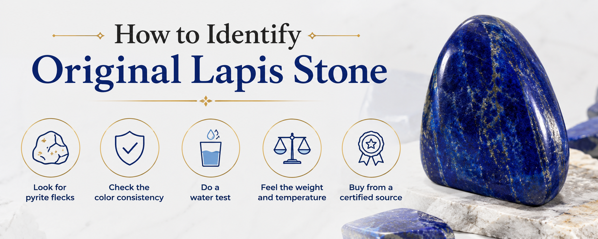 How to identify original lapis stone