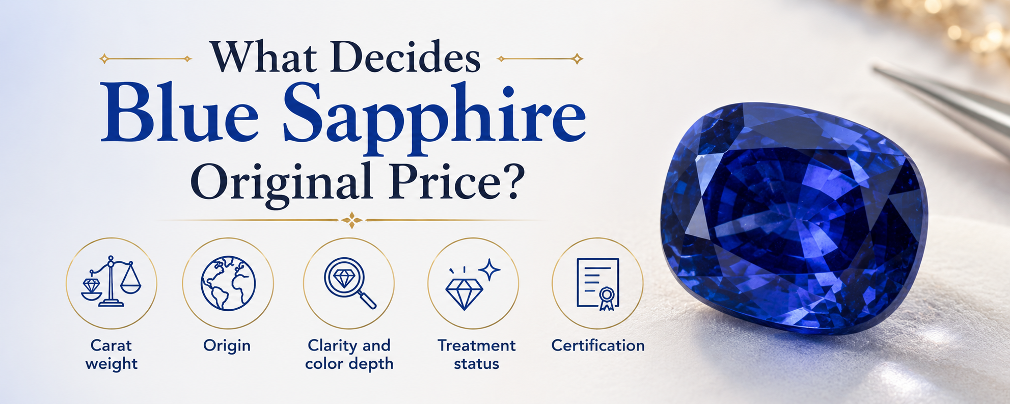 What Decides Blue Sapphire original price