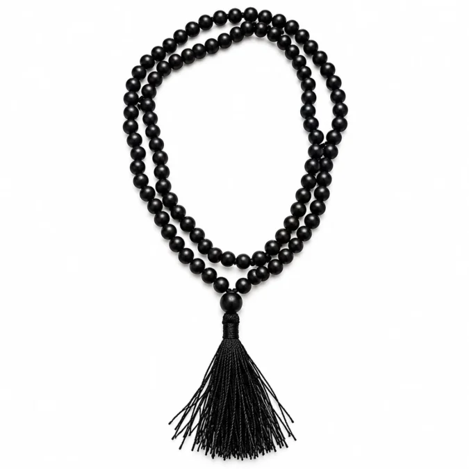Karungali Jaap mala 8mm with knot