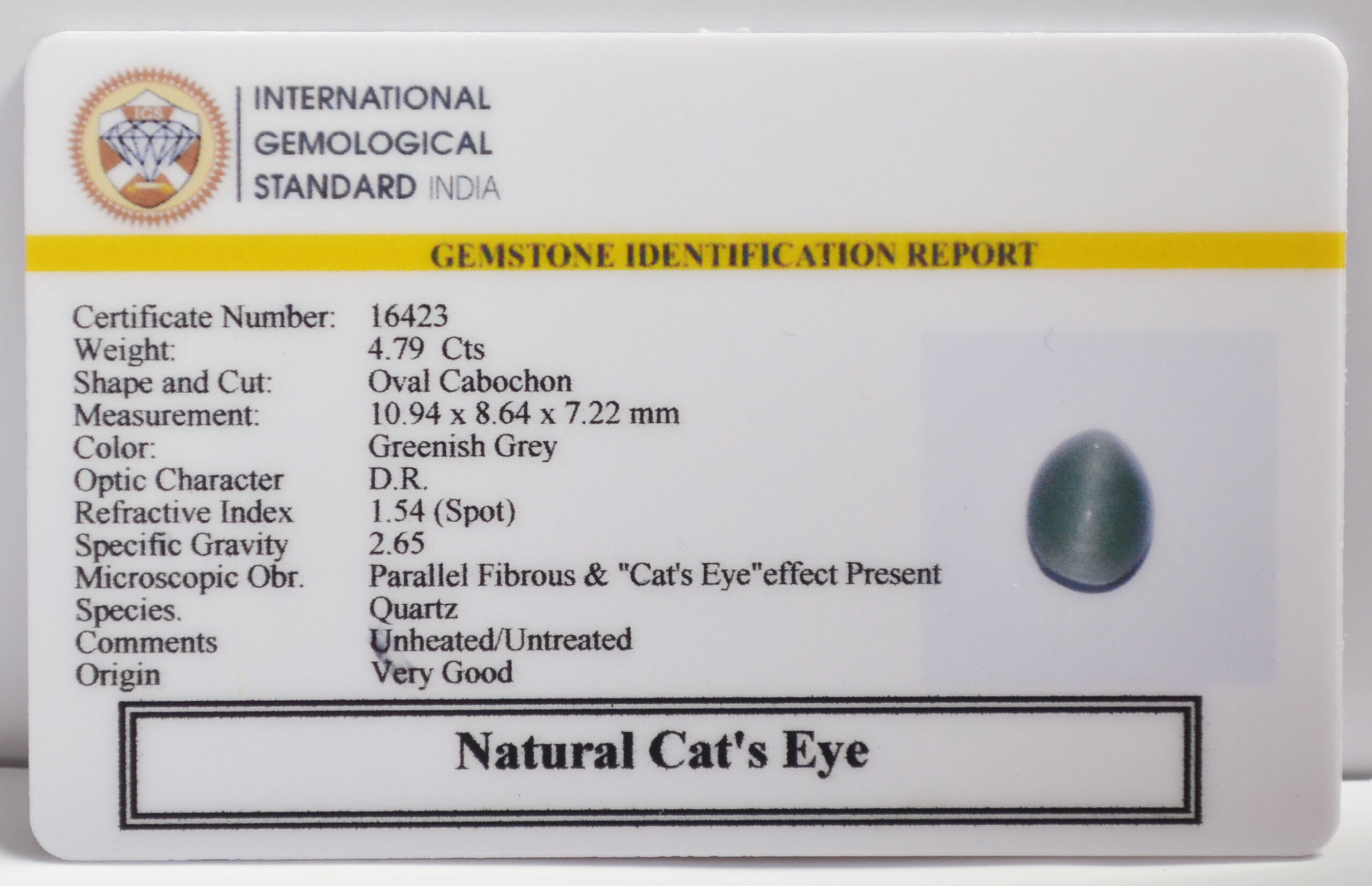 CATS EYE 4.79 Ct.