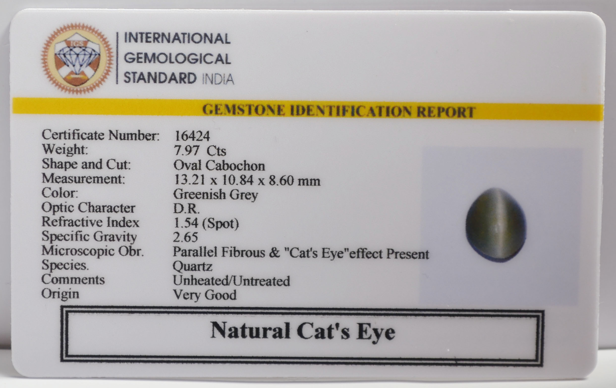 CATS EYE 7.97 Ct.